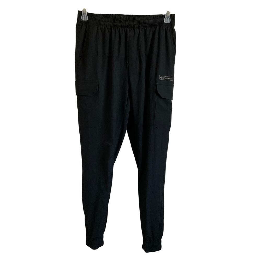Alive Men’s Quick Dry Black Jogger Fit Performance Cargo‎ Pants - Medium - NEW
